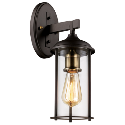 Trans Globe Lighting 50230 ROB Blues 13.5" Outdoor Rubbed Oil Bronze Traditional Wall Lantern